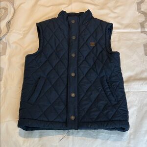 Janie and Jack Kids Quilted Navy Vest